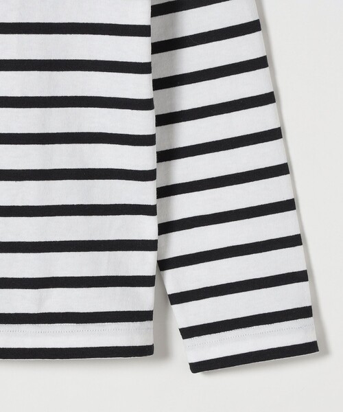 Le Minor（ルミノア）の「【SHIPS any別注】Le minor: コンパクト ロングスリーブ ボーダーTEE（Tシャツ/カットソー・レディース・ブラック/ブルー/グリーン・ONE SIZE）」の10枚目の写真