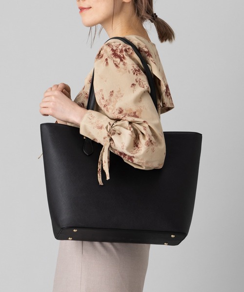 dazzlin（ダズリン）の「dazzlin/ダズリン　サフィアーノ調　A4トート（トートバッグ・レディース・ベージュ系その他/アイボリー/ブラック・FREE）」の21枚目の写真