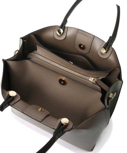 N.（N. Natural Beauty Basic）（エヌエヌナチュラルビューティーベーシック）の「サイドカラーリングミニショルダーバッグ（トートバッグ・レディース・ブラック/ベージュ・ﾌﾘ-）」の21枚目の写真