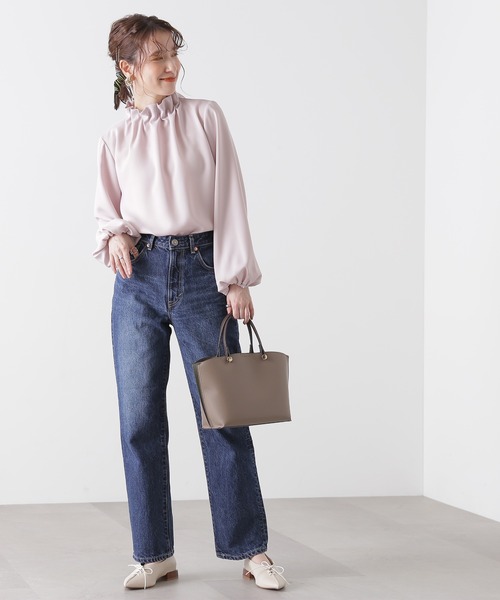 N.（N. Natural Beauty Basic）（エヌエヌナチュラルビューティーベーシック）の「サイドカラーリングミニショルダーバッグ（トートバッグ・レディース・ブラック/ベージュ・ﾌﾘ-）」の14枚目の写真