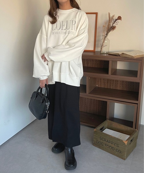 apres jour(アプレジュール)の「ロゴ刺繍スウェット【ZOZOTOWN限定アイテム】(スウェット・レディース・オフホワイト/ライトピンク/ライトベージュ/ホワイト系その他・フリー/X-LARGE)」の16枚目の写真