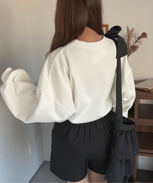 apres jour(アプレジュール)の「ロゴ刺繍スウェット【ZOZOTOWN限定アイテム】(スウェット・レディース・オフホワイト/ライトピンク/ライトベージュ/ホワイト系その他・フリー/X-LARGE)」の8枚目の写真