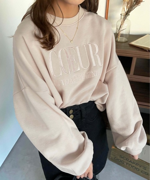 apres jour(アプレジュール)の「ロゴ刺繍スウェット【ZOZOTOWN限定アイテム】(スウェット・レディース・オフホワイト/ライトピンク/ライトベージュ/ホワイト系その他・フリー/X-LARGE)」の17枚目の写真