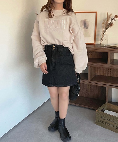 apres jour(アプレジュール)の「ロゴ刺繍スウェット【ZOZOTOWN限定アイテム】(スウェット・レディース・オフホワイト/ライトピンク/ライトベージュ/ホワイト系その他・フリー/X-LARGE)」の21枚目の写真