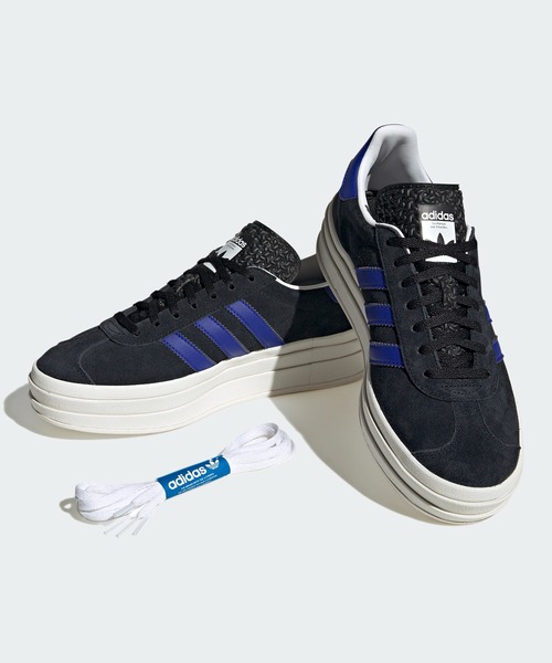 adidas(アディダス)の「ガゼルボールド / Gazelle Bold / 厚底スニーカー / アディダスオリジナルス adidas Originals(スニーカー・レディース・ブラック・22.5cm/26.5cm/22.0cm/26.0cm/25.0cm/23.5cm/27.5cm/24.0cm/28.0cm/23.0cm/27.0cm/24.5cm/25.5cm)」の5枚目の写真