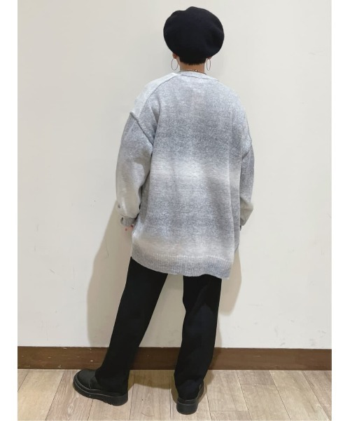 HONEYSUCKLE ROSE（ハニーサックルローズ）の「【HONEYSUCKLE ROSE】nobeeワイドパンツ（スラックス・レディース・ブラック/グレー/ベージュ・XS/S/M/L）」の17枚目の写真