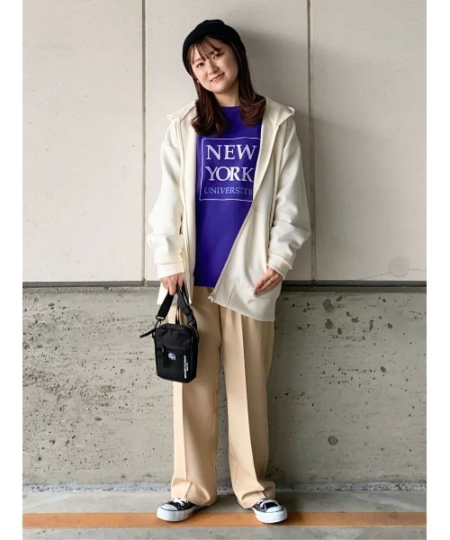 HONEYSUCKLE ROSE（ハニーサックルローズ）の「【HONEYSUCKLE ROSE】nobeeワイドパンツ（スラックス・レディース・ブラック/グレー/ベージュ・XS/S/M/L）」の8枚目の写真