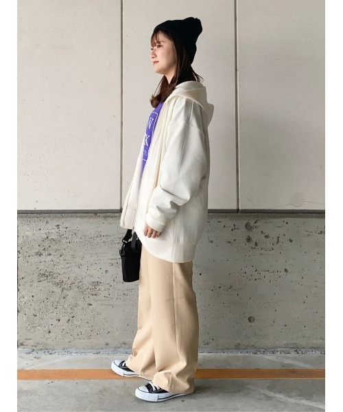HONEYSUCKLE ROSE（ハニーサックルローズ）の「【HONEYSUCKLE ROSE】nobeeワイドパンツ（スラックス・レディース・ブラック/グレー/ベージュ・XS/S/M/L）」の9枚目の写真
