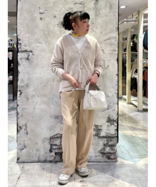 HONEYSUCKLE ROSE（ハニーサックルローズ）の「【HONEYSUCKLE ROSE】nobeeワイドパンツ（スラックス・レディース・ブラック/グレー/ベージュ・XS/S/M/L）」の11枚目の写真