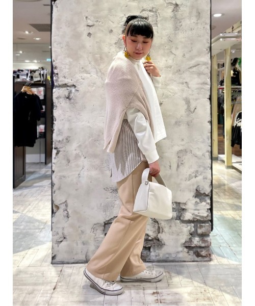 HONEYSUCKLE ROSE（ハニーサックルローズ）の「【HONEYSUCKLE ROSE】nobeeワイドパンツ（スラックス・レディース・ブラック/グレー/ベージュ・XS/S/M/L）」の12枚目の写真