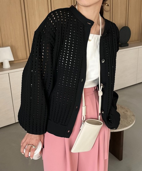 CAPRICIEUX LE'MAGE（カプリシューレマージュ）の「メッシュブルゾン風