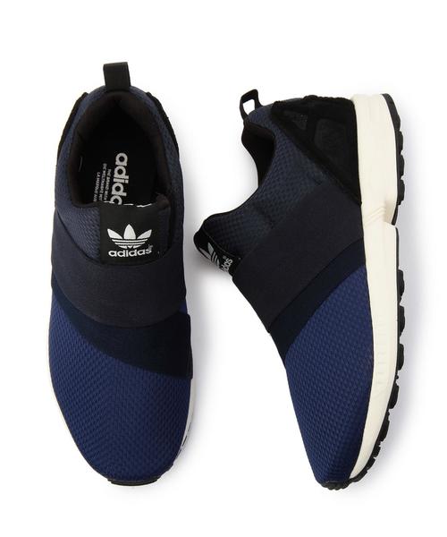 BEAUTY&YOUTH UNITED ARROWS(ビューティーアンドユースユナイテッドアローズ)の「BYBC adidas ORIGINALS ZX FLUX スリッポン◆(スニーカー・レディース・ライトグレー/ネイビー・24cm/24.5cm/23.5cm/23cm)」の2枚目の写真