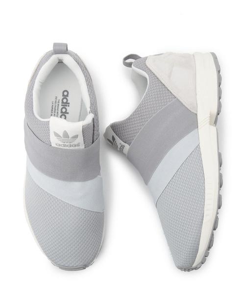 BEAUTY&YOUTH UNITED ARROWS(ビューティーアンドユースユナイテッドアローズ)の「BYBC adidas ORIGINALS ZX FLUX スリッポン◆(スニーカー・レディース・ライトグレー/ネイビー・24cm/24.5cm/23.5cm/23cm)」の1枚目の写真