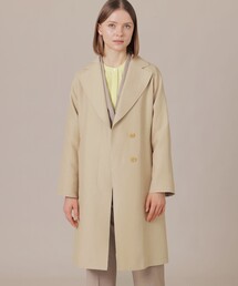 MACKINTOSH LONDON | アセテートコットンダブルクロスコート(ノーカラーコート)