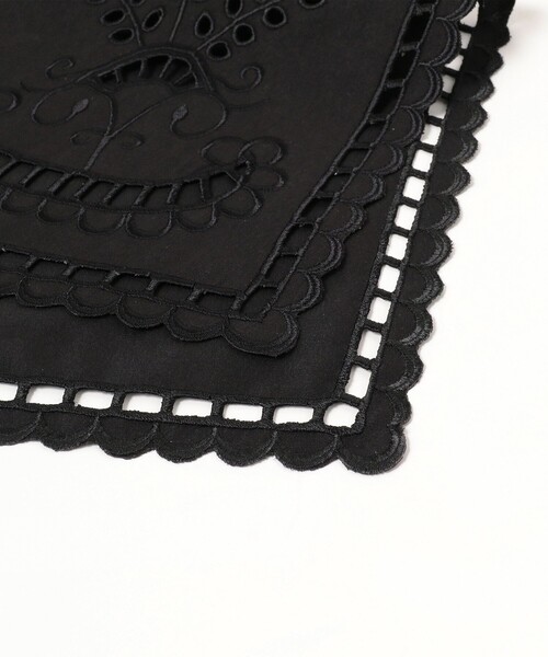 Ray BEAMS（レイビームス）の「Ray BEAMS / スクエア カットワーク 付け襟（その他小物・レディース・ブラック/サックスブルー・ONE SIZE）」の5枚目の写真