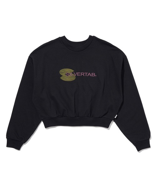 Levi's（リーバイス）の「Levi's/リーバイス SILVERTAB(TM) グラフィッククルーネックスウェットシャツ ブラック BIG CAVIAR（スウェット・レディース・ブラック・M/S/XS）」の7枚目の写真