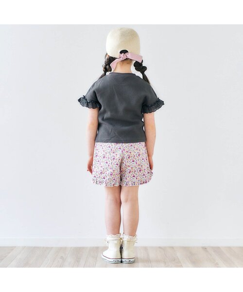 apres les cours（アプレレクール）の「花びらフリルショートパンツ（その他パンツ・キッズ・ミント/その他3/ラベンダー/インディゴブルー/チェック・100/110/120/140/130/80/90）」の17枚目の写真