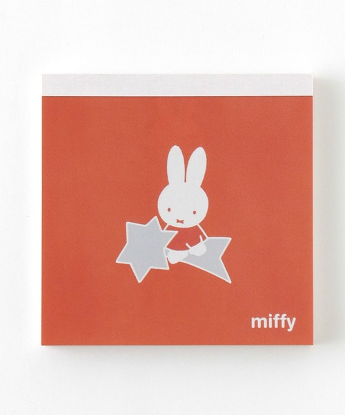Miffy( ミッフィー)の「Miffy/メモパッド・スクエア(手帳/メモ帳・レディース・オレンジ/グリーン/ブルー/レッド・FREE)」の4枚目の写真