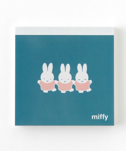 Miffy( ミッフィー)の「Miffy/メモパッド・スクエア(手帳/メモ帳・レディース・オレンジ/グリーン/ブルー/レッド・FREE)」の2枚目の写真