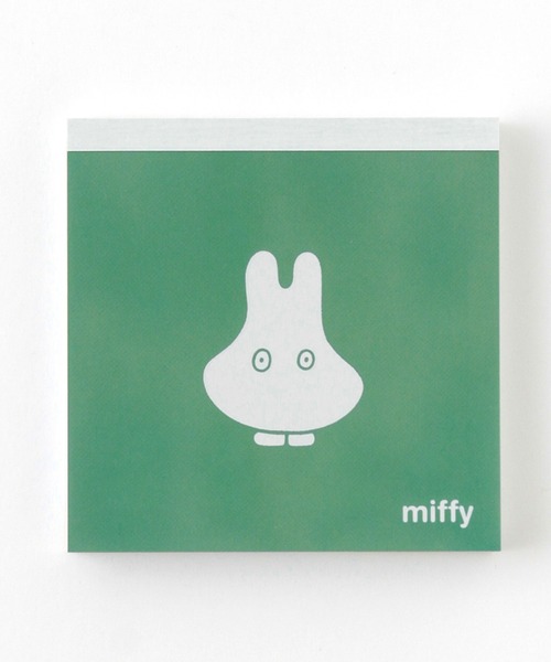 Miffy( ミッフィー)の「Miffy/メモパッド・スクエア(手帳/メモ帳・レディース・オレンジ/グリーン/ブルー/レッド・FREE)」の1枚目の写真
