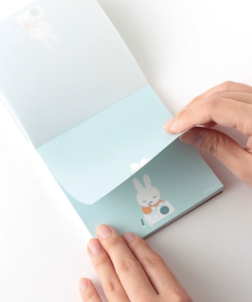 Miffy( ミッフィー)の「Miffy/メモパッド・スクエア(手帳/メモ帳・レディース・オレンジ/グリーン/ブルー/レッド・FREE)」の9枚目の写真