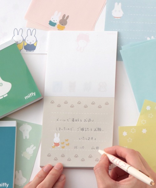 Miffy( ミッフィー)の「Miffy/メモパッド・スクエア(手帳/メモ帳・レディース・オレンジ/グリーン/ブルー/レッド・FREE)」の18枚目の写真