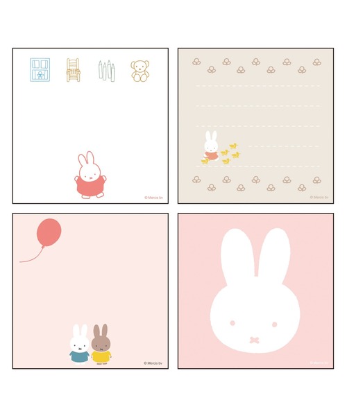 Miffy( ミッフィー)の「Miffy/メモパッド・スクエア(手帳/メモ帳・レディース・オレンジ/グリーン/ブルー/レッド・FREE)」の13枚目の写真