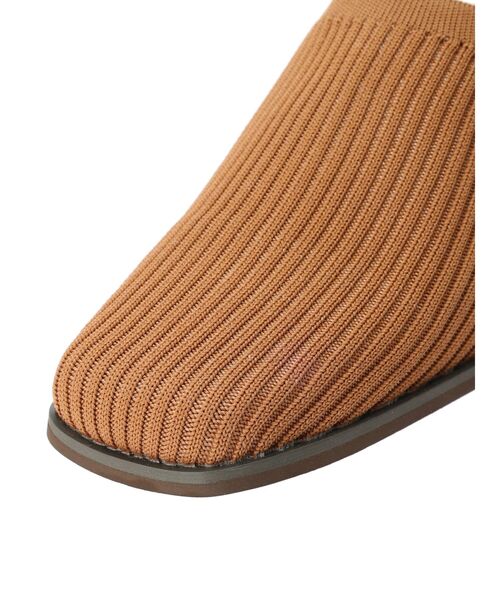 Green Parks(グリーンパークス)の「RUPIS. ニットミュール(サンダル・レディース・ブラック/ホワイト系その他2/ライトブラウン・XS/S/L/XL/M)」の11枚目の写真