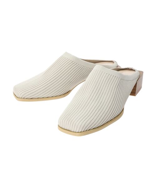 Green Parks(グリーンパークス)の「RUPIS. ニットミュール(サンダル・レディース・ブラック/ホワイト系その他2/ライトブラウン・XS/S/L/XL/M)」の16枚目の写真