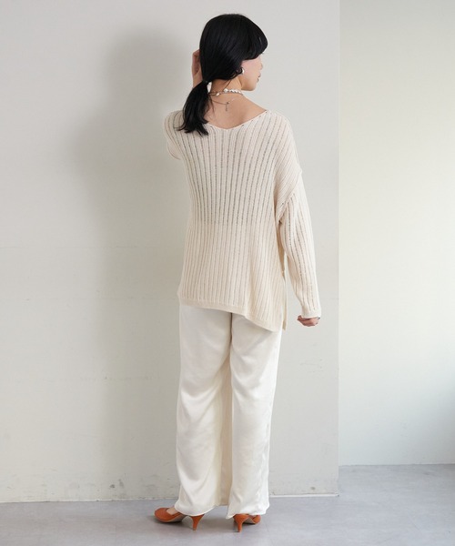 SHENERY（シーナリー）の「針抜き柄オーバーニット（ニット