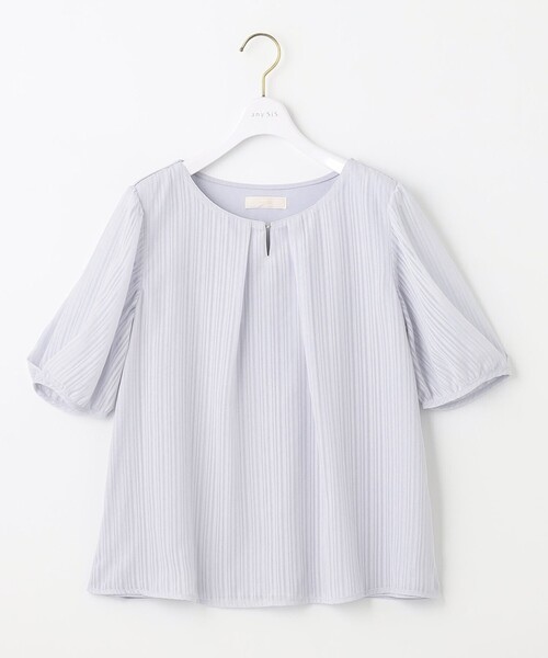 ANY SIS(エニィスィス)の「【吸水速乾・UVケア・接触冷感】コンフォートジャージー ブラウス(Tシャツ/カットソー・レディース・ホワイト系/ピンク系/スカイブルー系/ネイビー系・0)」の16枚目の写真