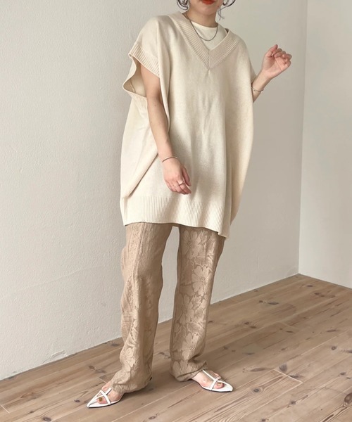 新品タグ付き☆wee9s ヴィンテージライクレースパンツ アイボリー　サイズ1 vintage like lace pants / ivory[FREE or LONG] | wee9s