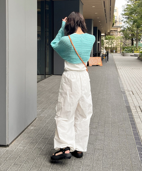 JOINT WORKS(ジョイントワークス)の「ボレロ カーディガン(カーディガン/ボレロ・レディース・ブラック/サックスブルー/アイボリー/レッド・FREE)」の5枚目の写真