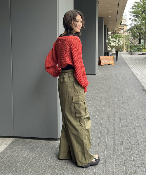 JOINT WORKS(ジョイントワークス)の「ボレロ カーディガン(カーディガン/ボレロ・レディース・ブラック/サックスブルー/アイボリー/レッド・FREE)」の8枚目の写真