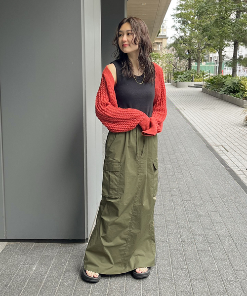 JOINT WORKS(ジョイントワークス)の「ボレロ カーディガン(カーディガン/ボレロ・レディース・ブラック/サックスブルー/アイボリー/レッド・FREE)」の9枚目の写真