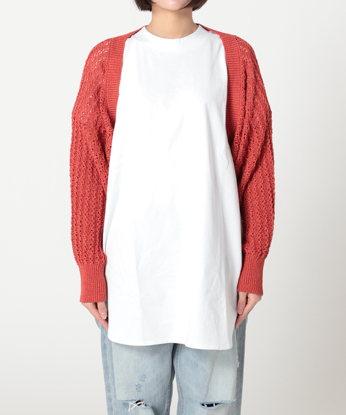 JOINT WORKS(ジョイントワークス)の「ボレロ カーディガン(カーディガン/ボレロ・レディース・ブラック/サックスブルー/アイボリー/レッド・FREE)」の10枚目の写真