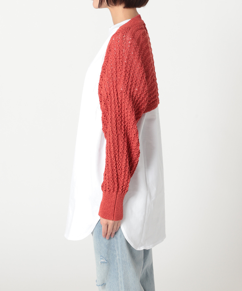 JOINT WORKS(ジョイントワークス)の「ボレロ カーディガン(カーディガン/ボレロ・レディース・ブラック/サックスブルー/アイボリー/レッド・FREE)」の11枚目の写真