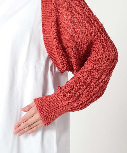 JOINT WORKS(ジョイントワークス)の「ボレロ カーディガン(カーディガン/ボレロ・レディース・ブラック/サックスブルー/アイボリー/レッド・FREE)」の16枚目の写真