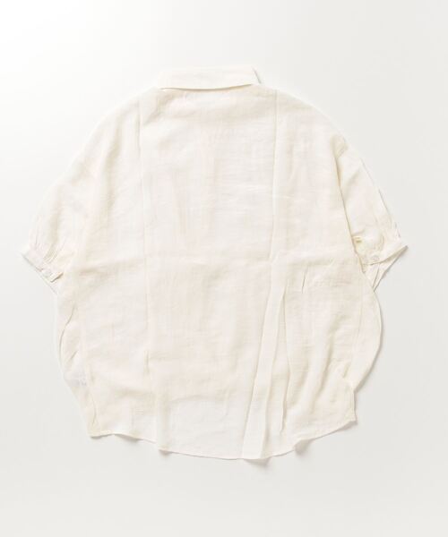 NAVY(ネイビー)の「RTスラブフロントタックシャツ ブラウス(シャツ/ブラウス・レディース・ホワイト/ネイビー/グリーン・フリー)」の16枚目の写真
