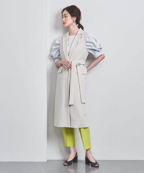 UNITED ARROWS テーラードカラー ロングベスト UNITED ARROWS（ユナイテッドアローズ）の「R/PU テーラード