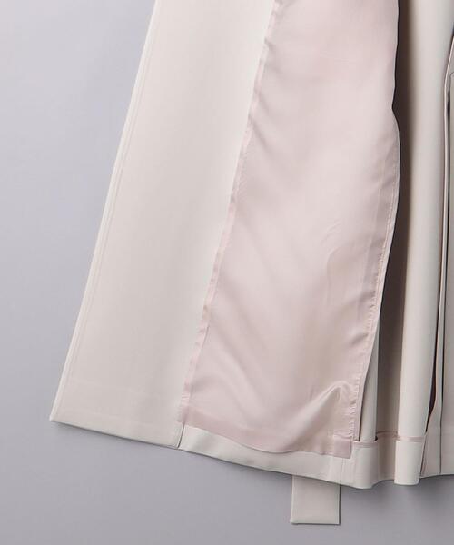 UNITED ARROWS◆R/PUテーラードカラ―ロングベスト/ベルト欠品ベスト/レーヨン/ベージュ/1522-144-290 UNITED ARROWS(ユナイテッドアローズ) / R/PUテーラードカラ