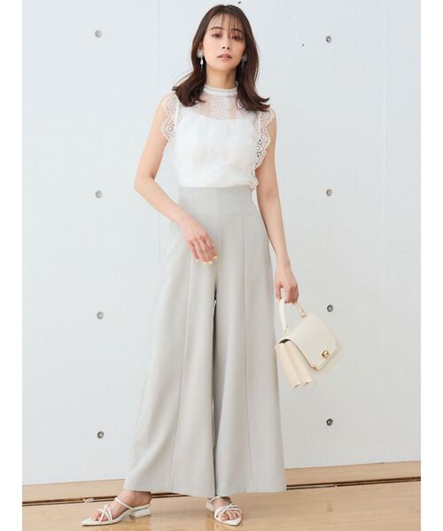 MERCURYDUO（マーキュリーデュオ）の「ハイウエストワイドシルエットパンツ（その他パンツ・レディース・ピンク/カーキ・MEDIUM/SMALL）」の14枚目の写真