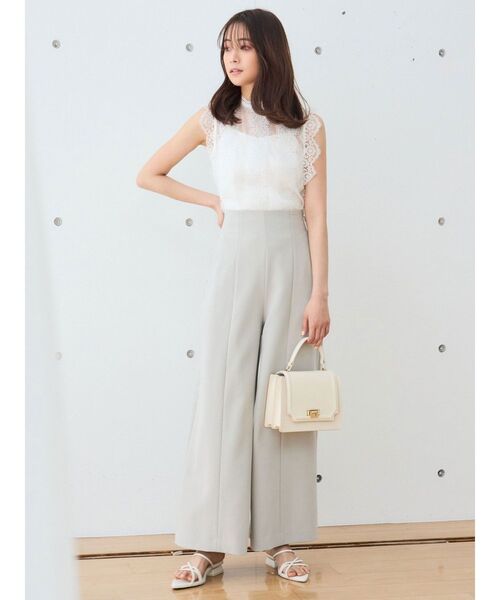 MERCURYDUO（マーキュリーデュオ）の「ハイウエストワイドシルエットパンツ（その他パンツ・レディース・ピンク/カーキ・MEDIUM/SMALL）」の15枚目の写真