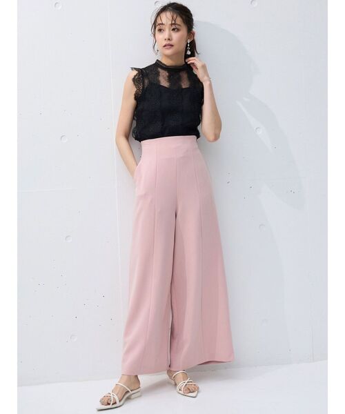 MERCURYDUO（マーキュリーデュオ）の「ハイウエストワイドシルエットパンツ（その他パンツ・レディース・ピンク/カーキ・MEDIUM/SMALL）」の19枚目の写真