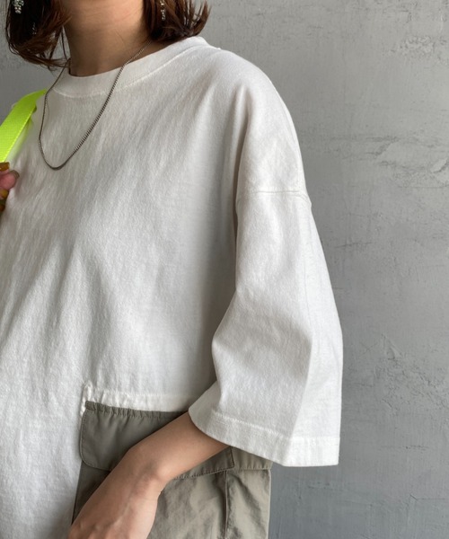 CHUMS（チャムス）の「[CHUMS/チャムス] ヘビーウェイト ユーティリティポケットTシャツ（Tシャツ/カットソー・レディース・ブラック/ホワイト・XL/M/L）」の11枚目の写真