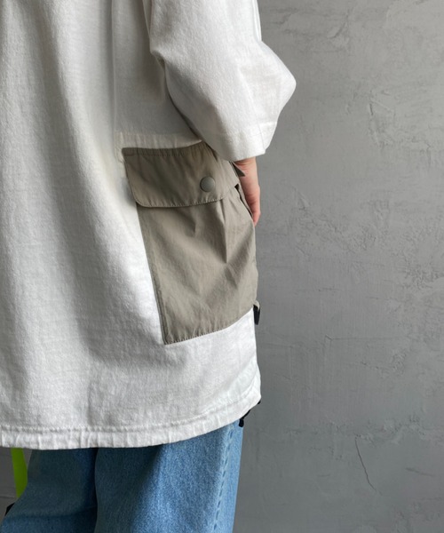 CHUMS（チャムス）の「[CHUMS/チャムス] ヘビーウェイト ユーティリティポケットTシャツ（Tシャツ/カットソー・レディース・ブラック/ホワイト・XL/M/L）」の14枚目の写真