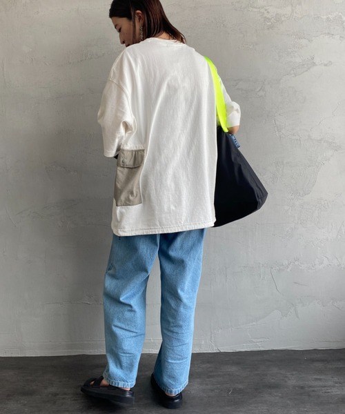 CHUMS（チャムス）の「[CHUMS/チャムス] ヘビーウェイト ユーティリティポケットTシャツ（Tシャツ/カットソー・レディース・ブラック/ホワイト・XL/M/L）」の10枚目の写真