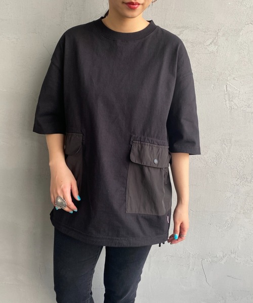 CHUMS（チャムス）の「[CHUMS/チャムス] ヘビーウェイト ユーティリティポケットTシャツ（Tシャツ/カットソー・レディース・ブラック/ホワイト・XL/M/L）」の15枚目の写真