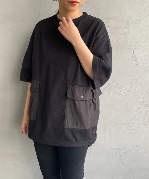 CHUMS（チャムス）の「[CHUMS/チャムス] ヘビーウェイト ユーティリティポケットTシャツ（Tシャツ/カットソー・レディース・ブラック/ホワイト・XL/M/L）」の16枚目の写真