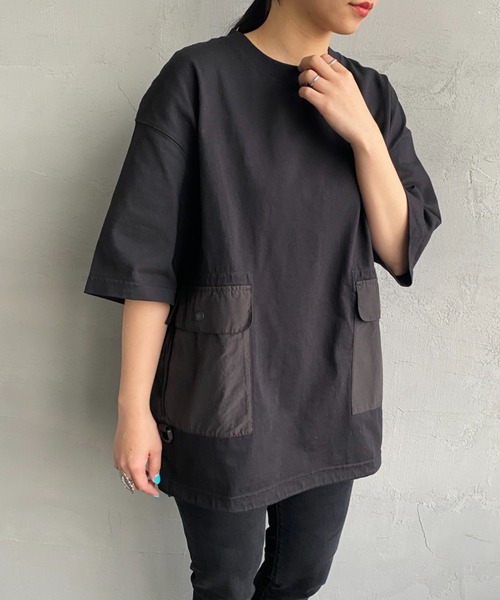 CHUMS（チャムス）の「[CHUMS/チャムス] ヘビーウェイト ユーティリティポケットTシャツ（Tシャツ/カットソー・レディース・ブラック/ホワイト・XL/M/L）」の20枚目の写真
